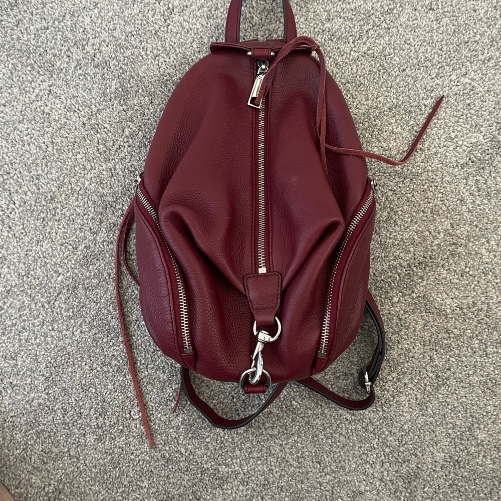 Rebecca Minkoff Deep Red Leather Backpack